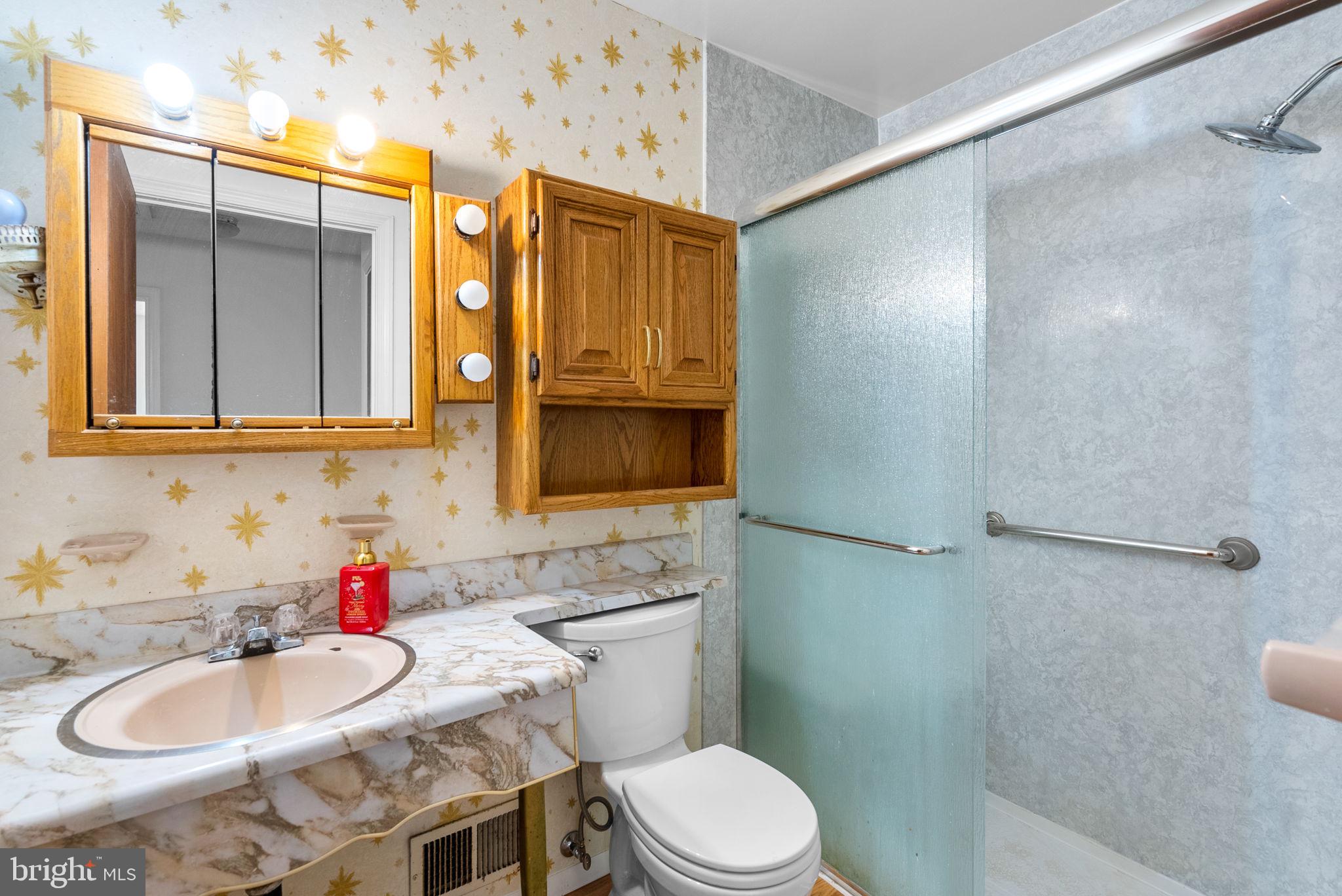 18724 Bloomfield Road Olney, MD 20832 - Photo 19 of 32 a bathroom with a sink a toilet and shower