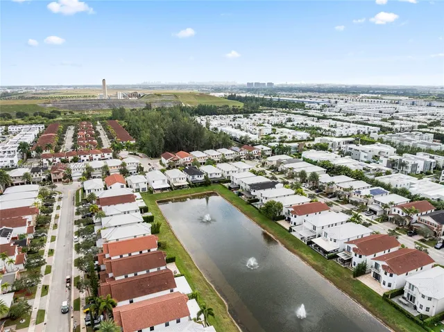 an aerial view of a city