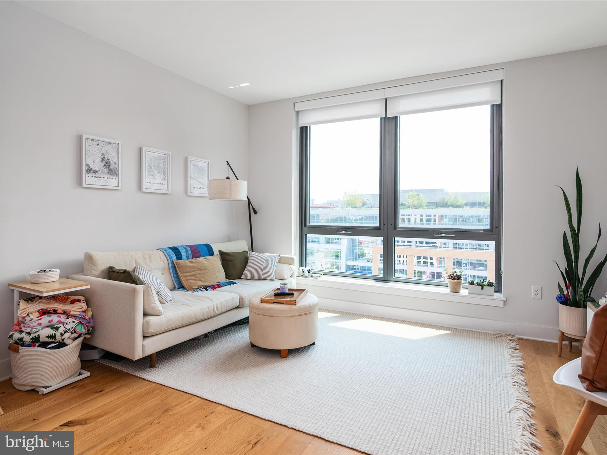 1211 Van Street Southeast, Unit 1110 Washington, DC 20003 - Photo 1 of 46 a living room with furniture and a large window