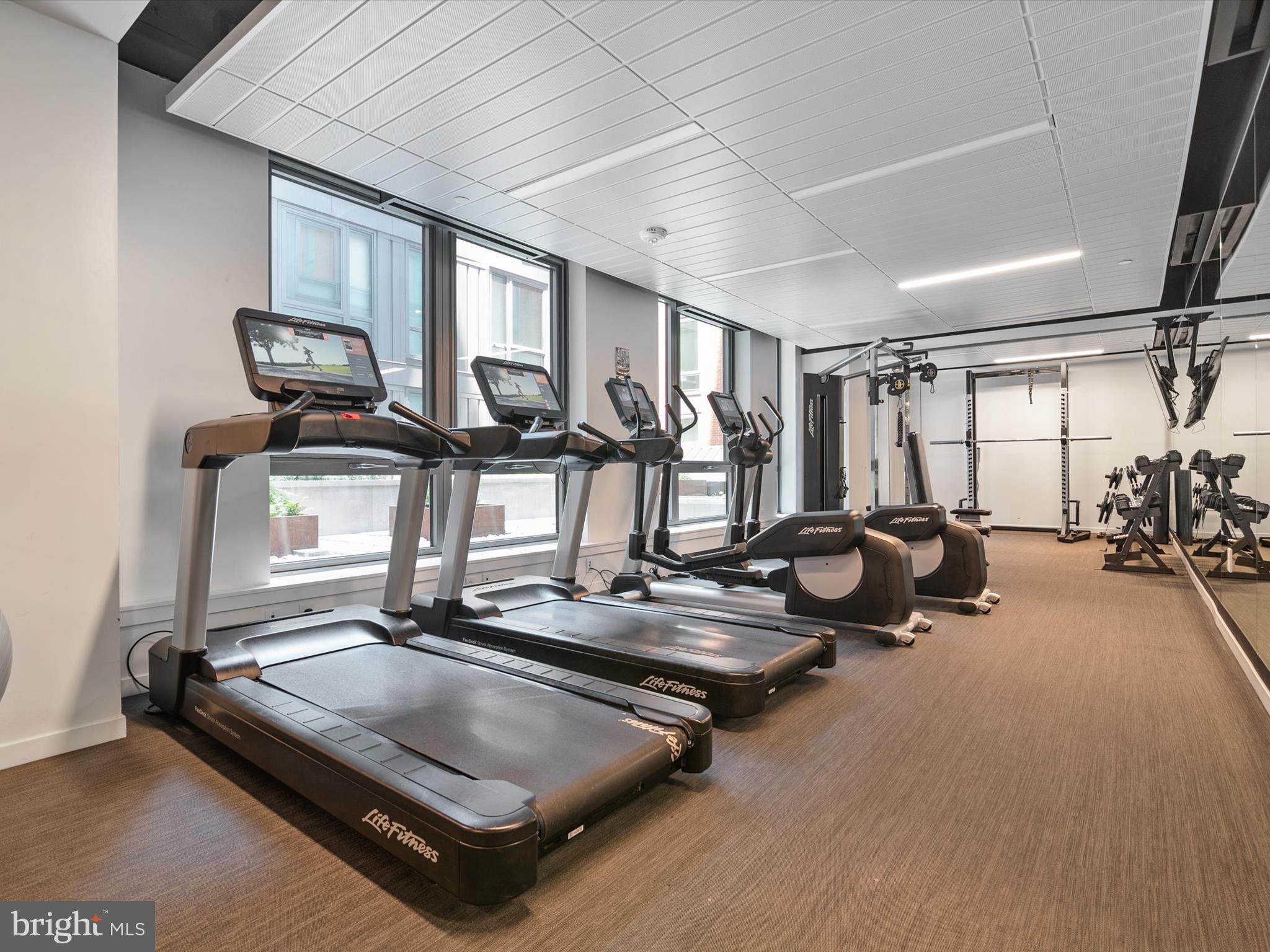 1211 Van Street Southeast, Unit 1110 Washington, DC 20003 - Photo 41 of 46 a room with gym equipment