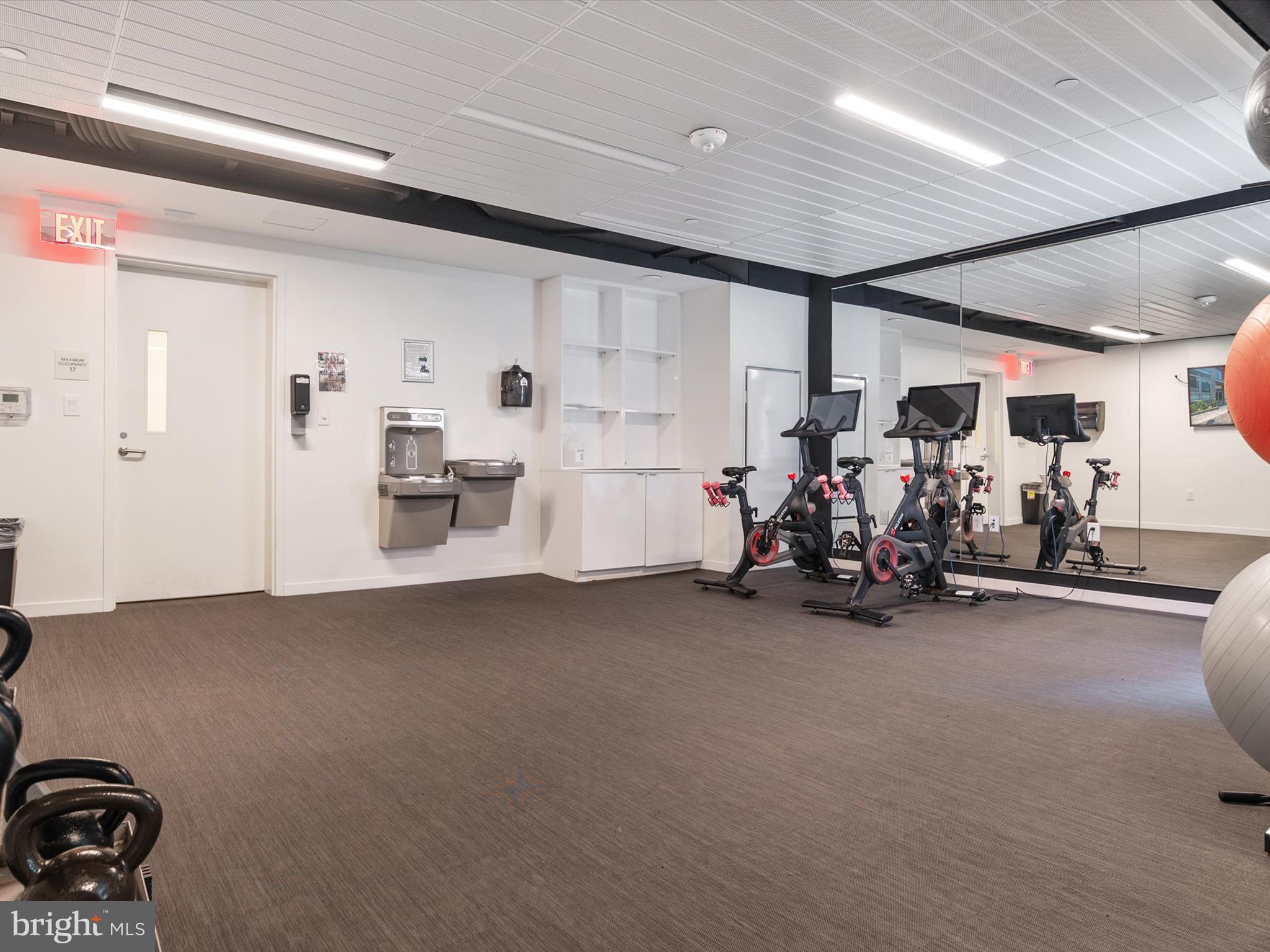 1211 Van Street Southeast, Unit 1110 Washington, DC 20003 - Photo 42 of 46 a view of a room with gym equipment