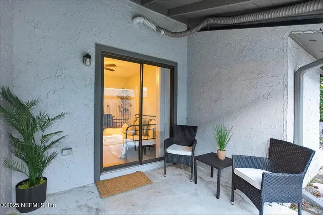 a view of a house with a door