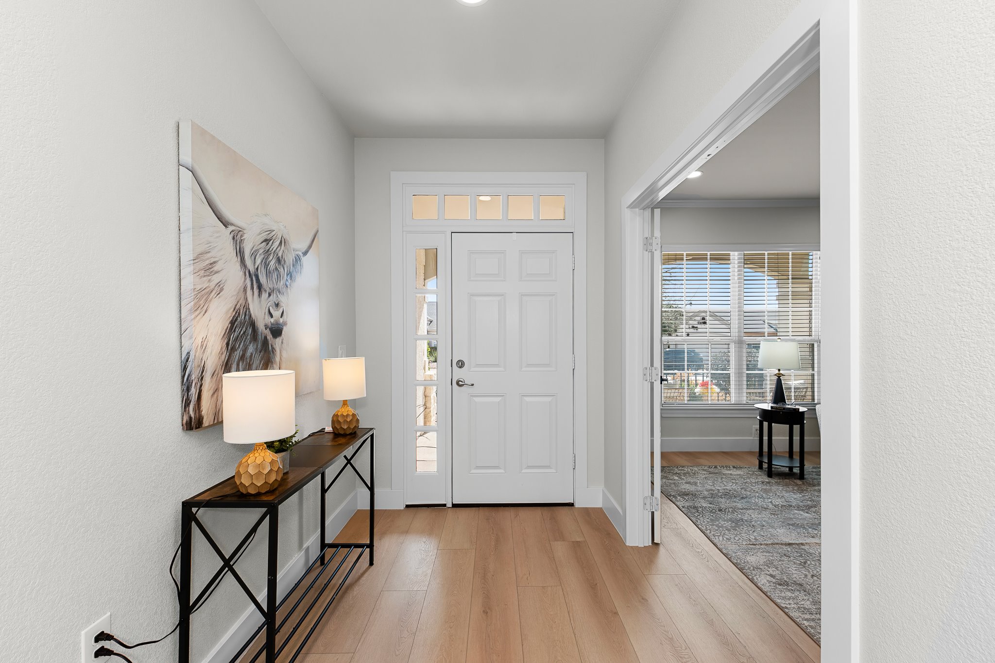 206 Armstrong Drive Georgetown, TX 78633 - Photo 11 of 39 a view of a hallway and a livingroom with furniture