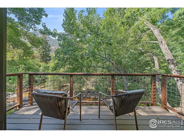 a view of a chairs in a balcony