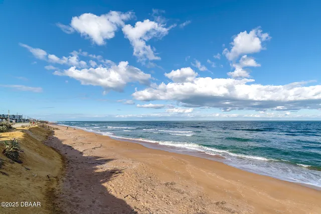 a view of an ocean and beach