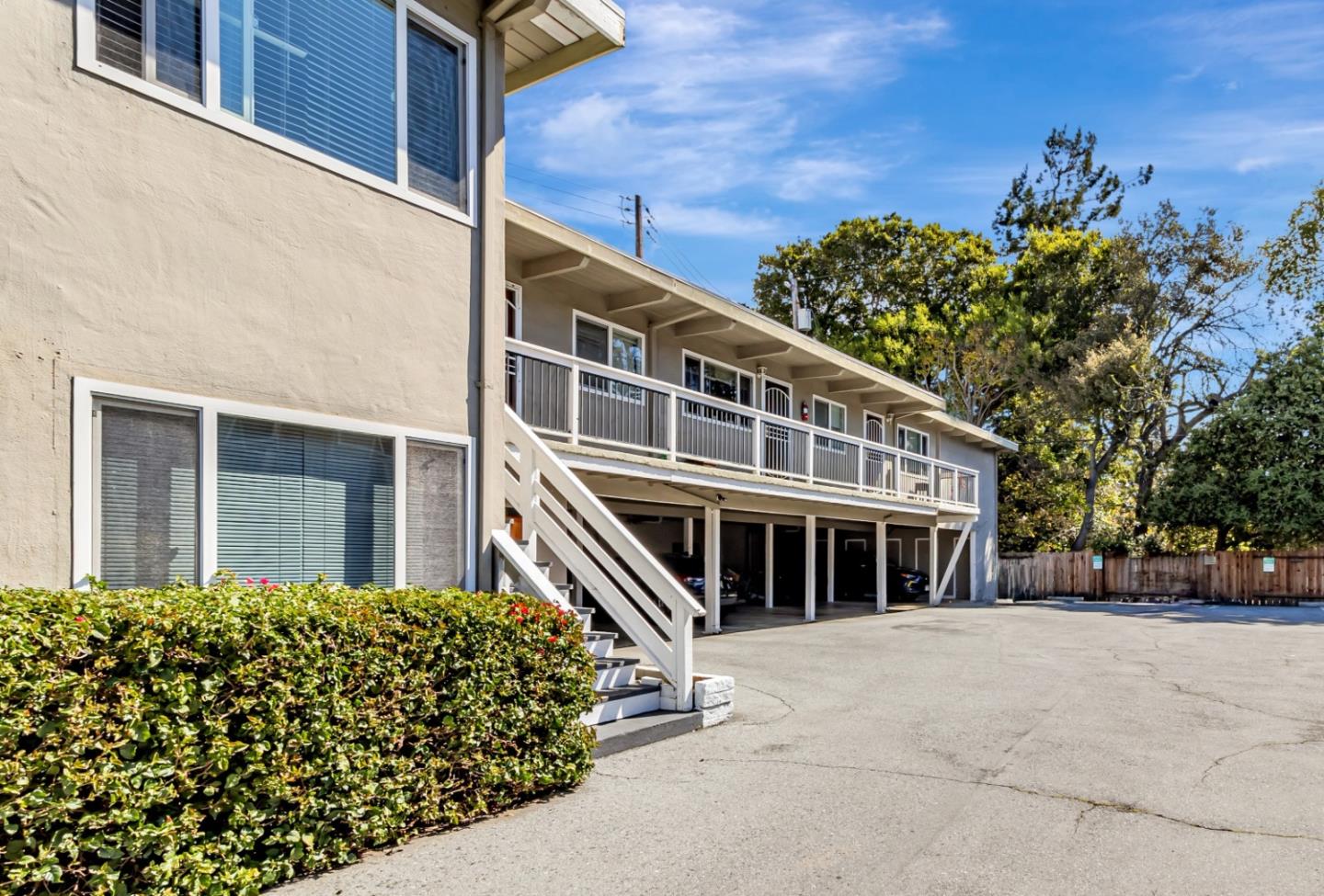 4 Coleman Place Menlo Park, CA 94025 - Photo 2 of 34 front view of a building with a garden