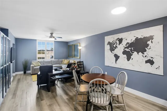 a view of a hallway with washer and dryer