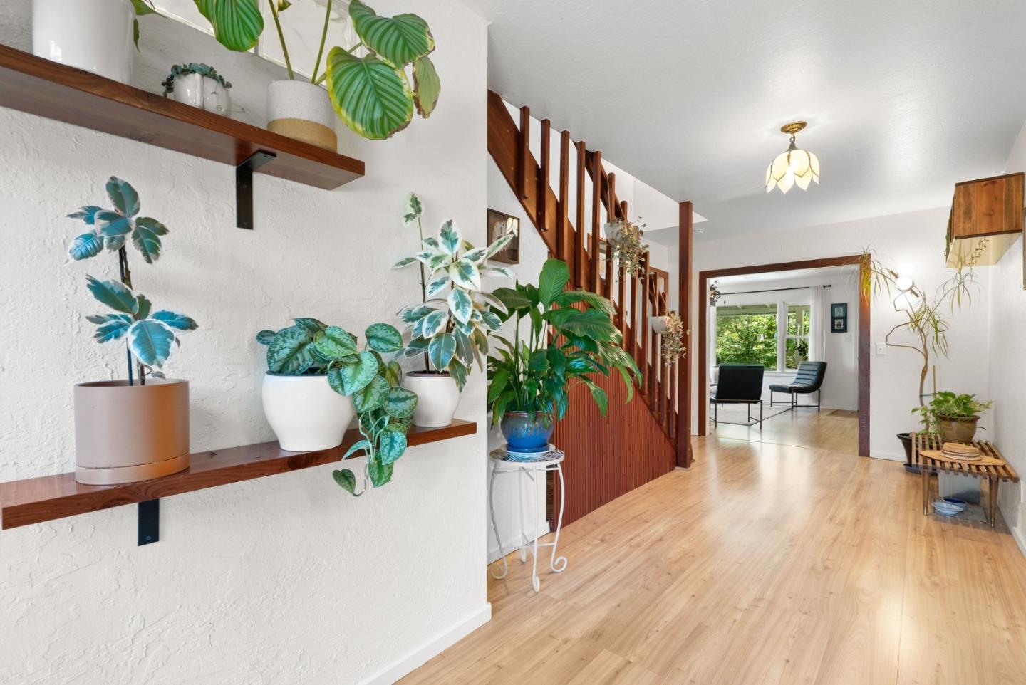 280 Main Street Ben Lomond, CA 95005 - Photo 10 of 47 a view of a living room and a potted plant