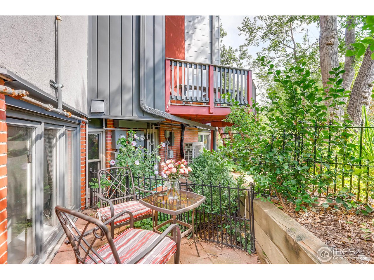 357 Pearl Street Boulder, CO 80302 - Photo 10 of 12 private patio with foothills view