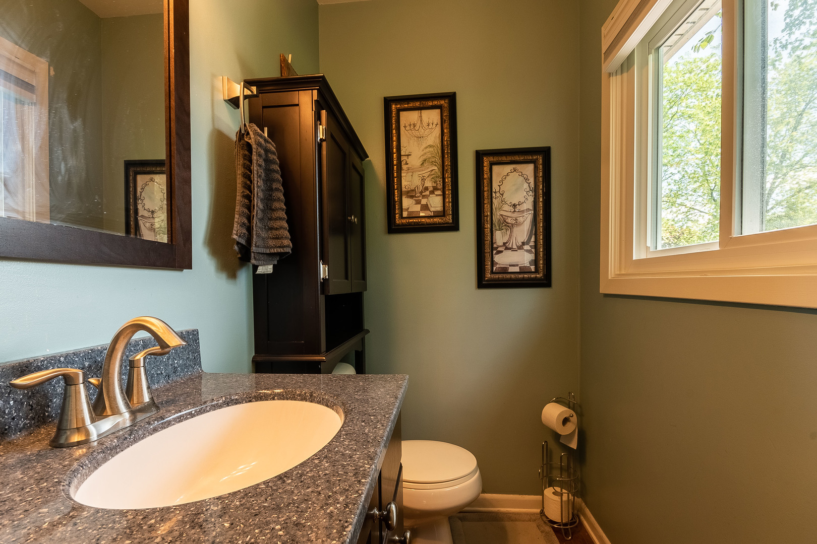 993 Pheasant Ridge Drive Lake Zurich, IL 60047 - Photo 13 of 25 a bathroom with a granite countertop toilet sink and mirror