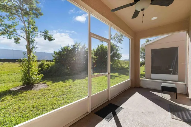 a view of a porch and furniture