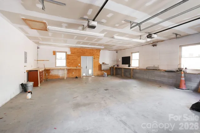a view of a livingroom with a flat screen tv