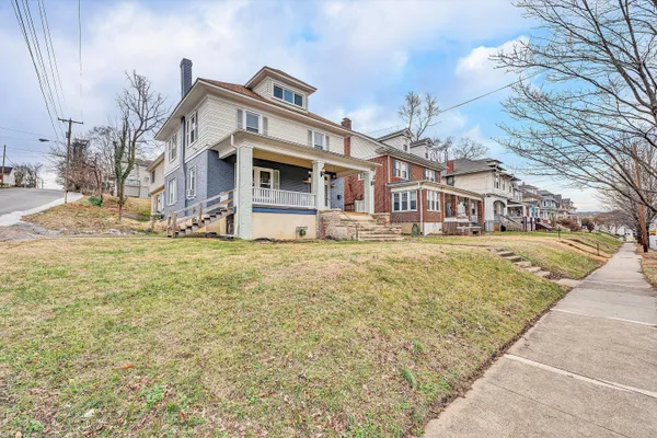 a front view of a house
