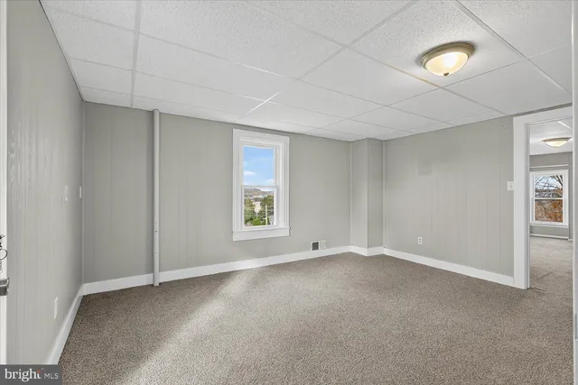 a view of an empty room