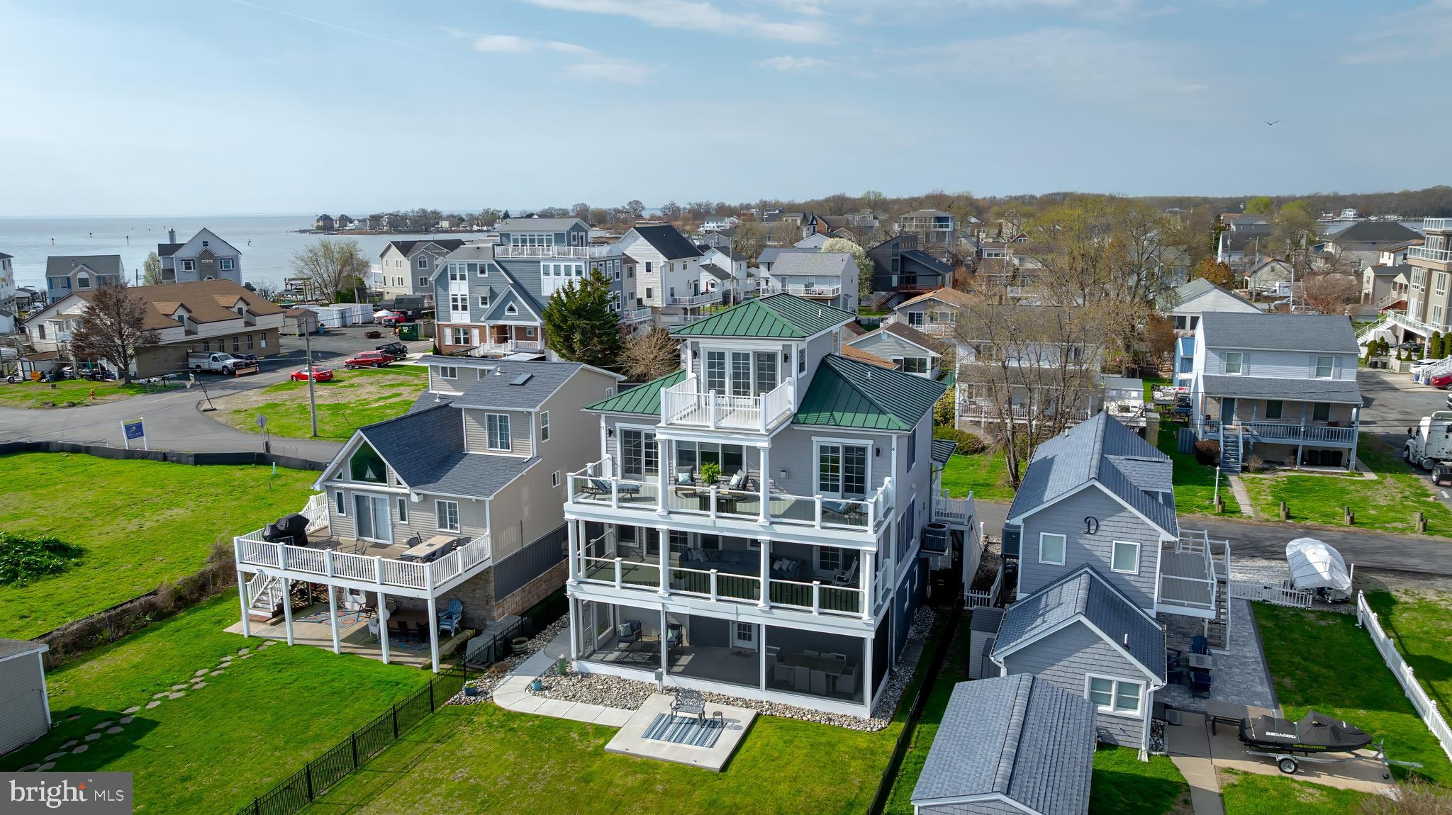 2811 Bay Drive Sparrows Point, MD 21219 - Photo 1 of 66 an aerial view of multiple houses with a big yard