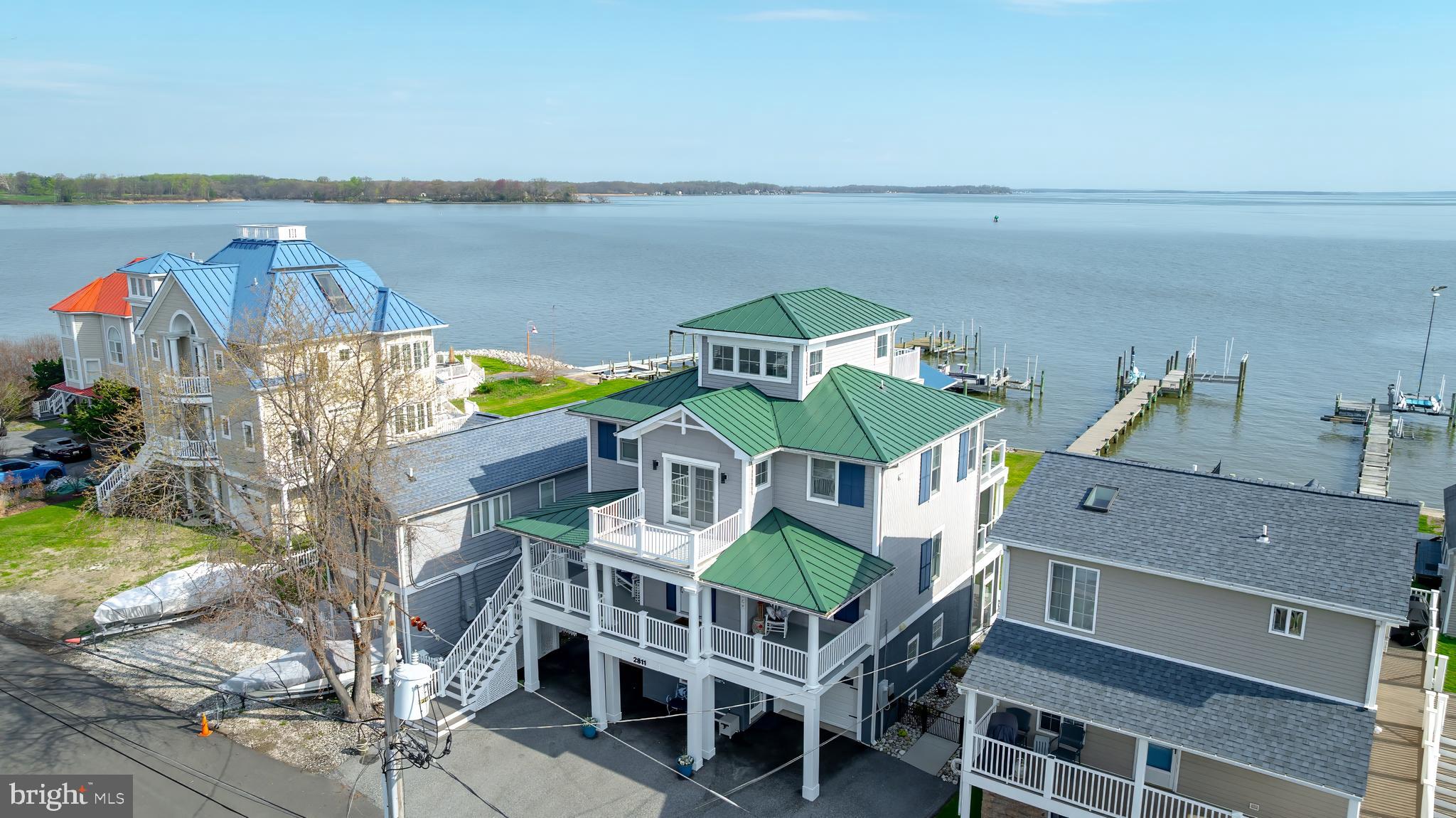 2811 Bay Drive Sparrows Point, MD 21219 - Photo 52 of 66 a view of a chairs and table on the terrace