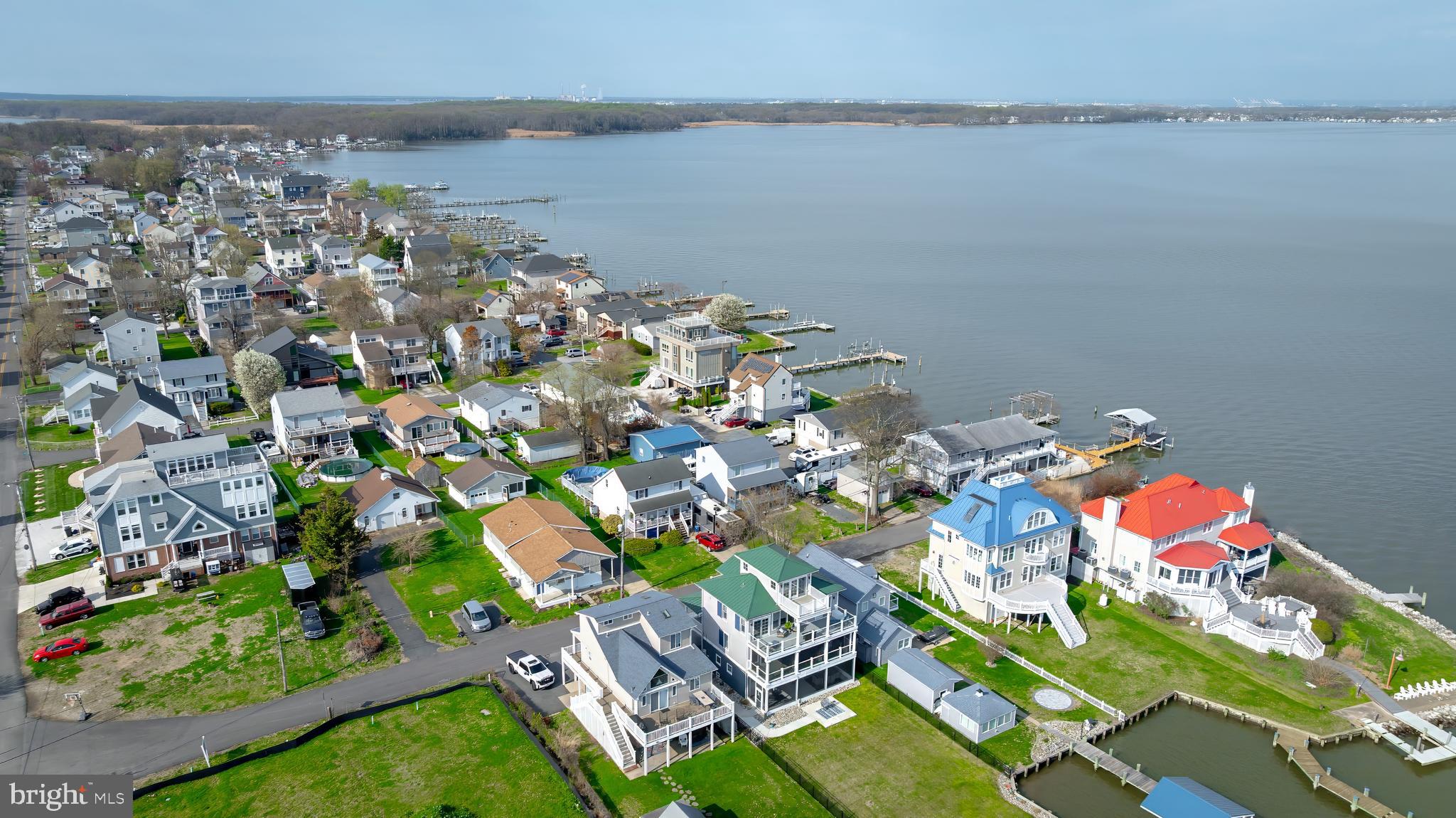2811 Bay Drive Sparrows Point, MD 21219 - Photo 58 of 66 an aerial view of a house with a lake view