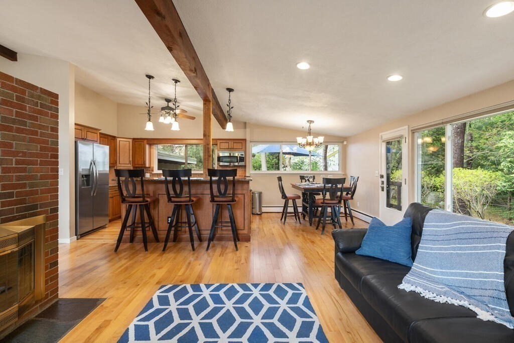 2 Peacock Farm Road Lexington, MA 02421 - Photo 6 of 30 a view of a dining room with furniture window and wooden floor