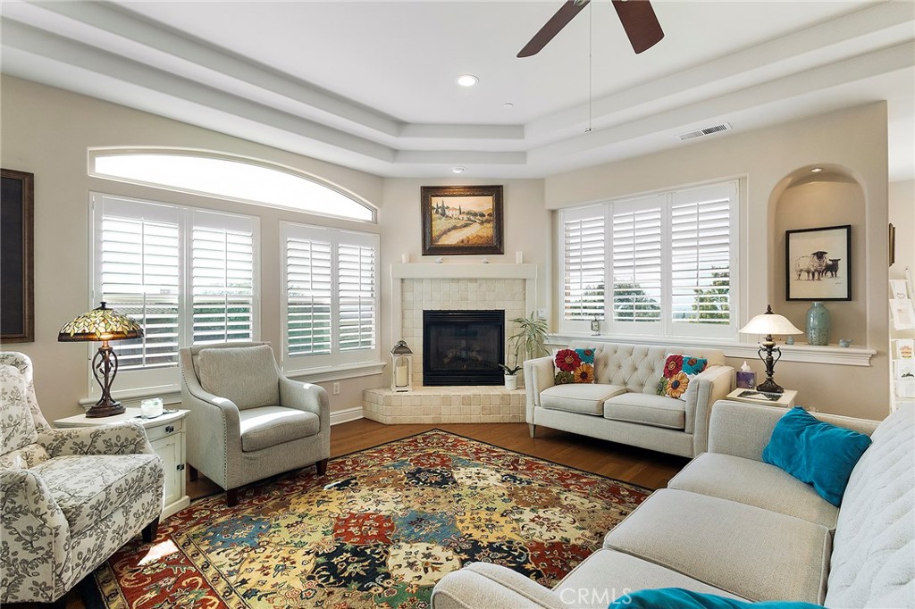 3294 Summit Ridge Terrace Chico, CA 95928 - Photo 12 of 68 a living room with furniture and a fireplace