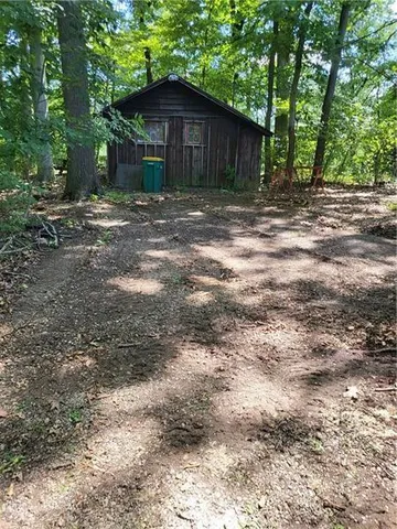 a backyard of a house