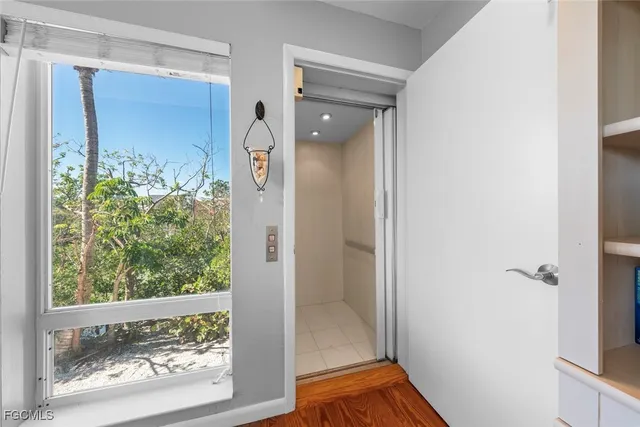 a view of front door