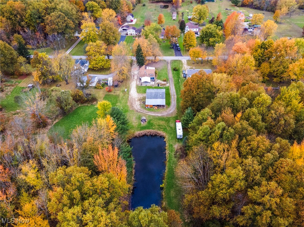 6050 Shaffer Road Northwest Warren, OH 44481 - Photo 37 of 39 Aerial view of property's location with a nearby body of water