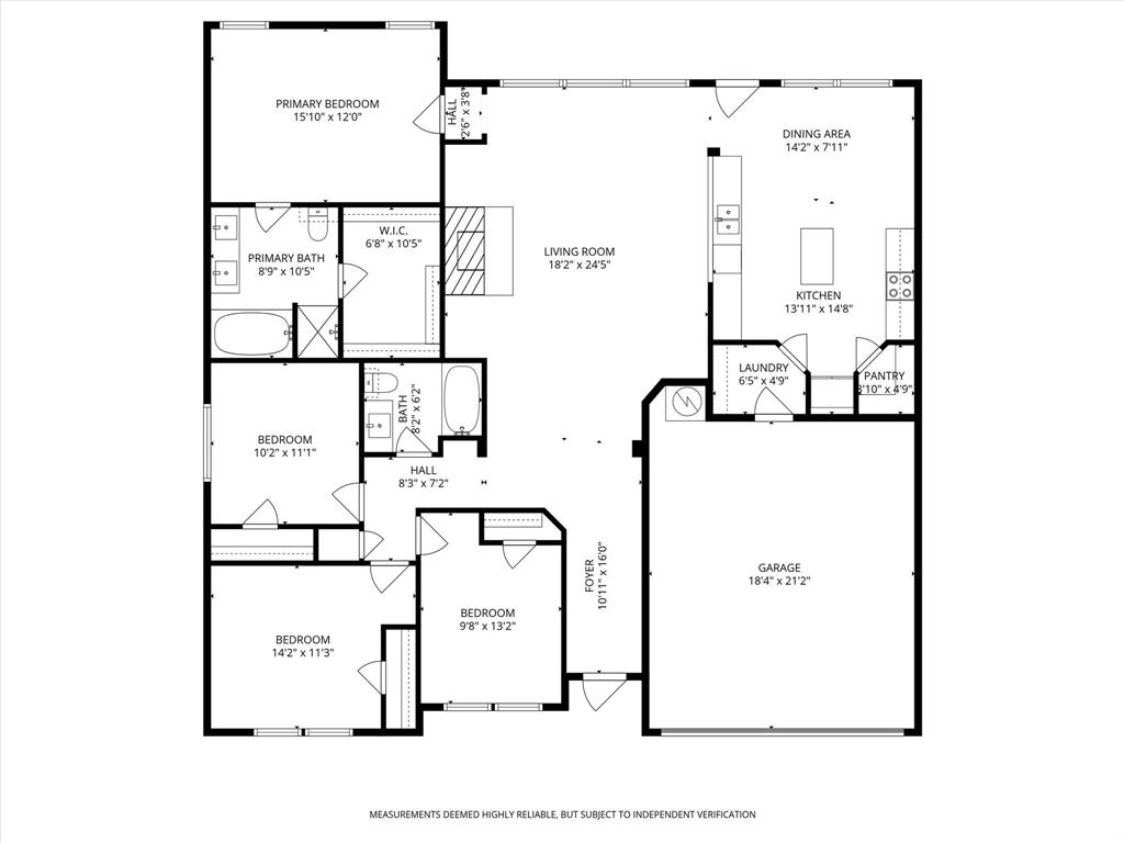 151 Birdsong Lane Terrell, TX 75160 - Photo 28 of 28 Floor plan view providing a helpful layout of the home’s rooms and overall flow.