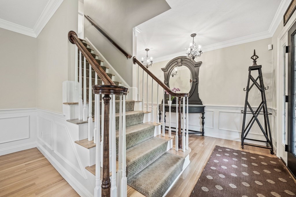 171 River Road Hanover, MA 02339 - Photo 6 of 39 a view of entryway and hall with wooden floor