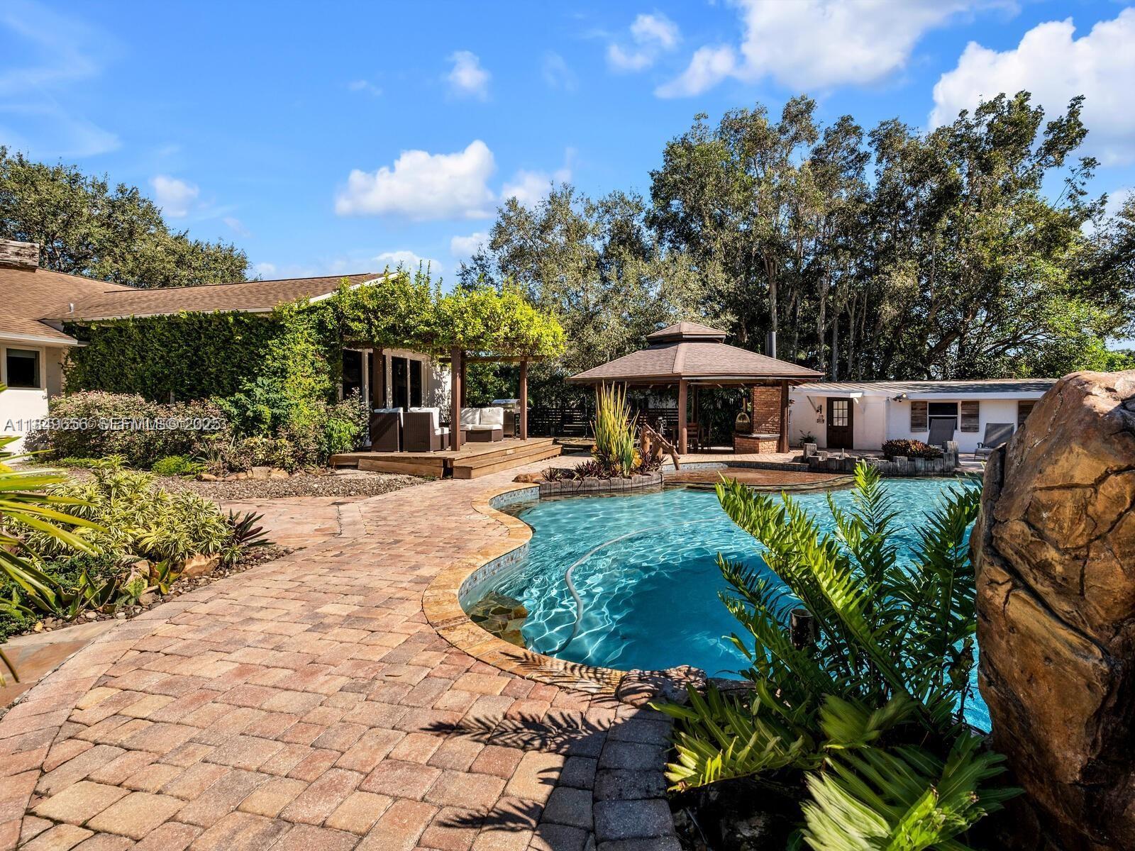 13350 Luray Road Southwest Ranches, FL 33330 - Photo 39 of 56 a view of a swimming pool with a patio