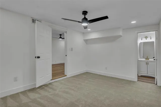 a view of an empty room