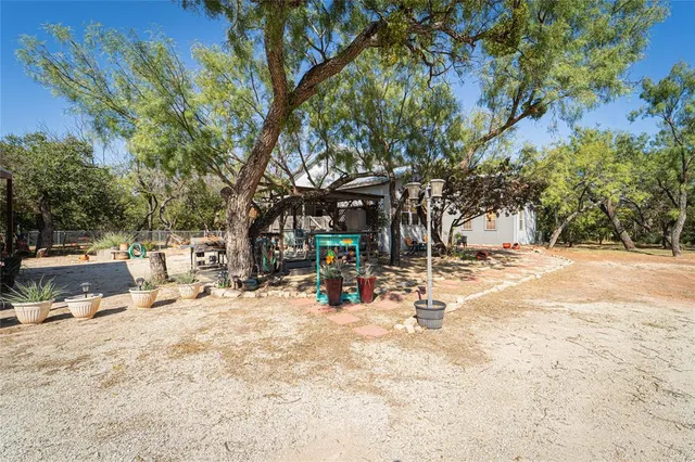 a view of outdoor space with seating