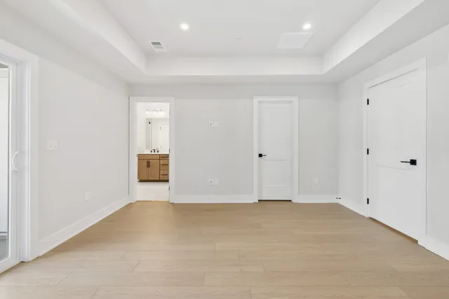 a view of an empty room