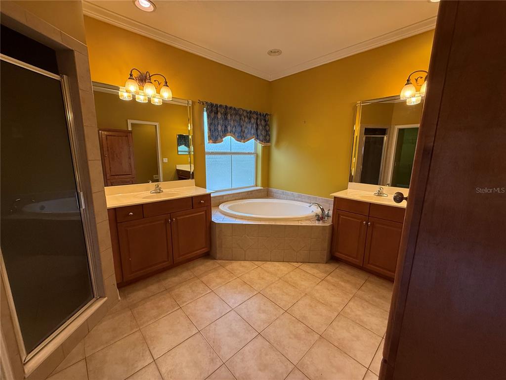 800 North End Street St. Augustine, FL 32095 - Photo 32 of 52 a bathroom with a tub a sink and a mirror