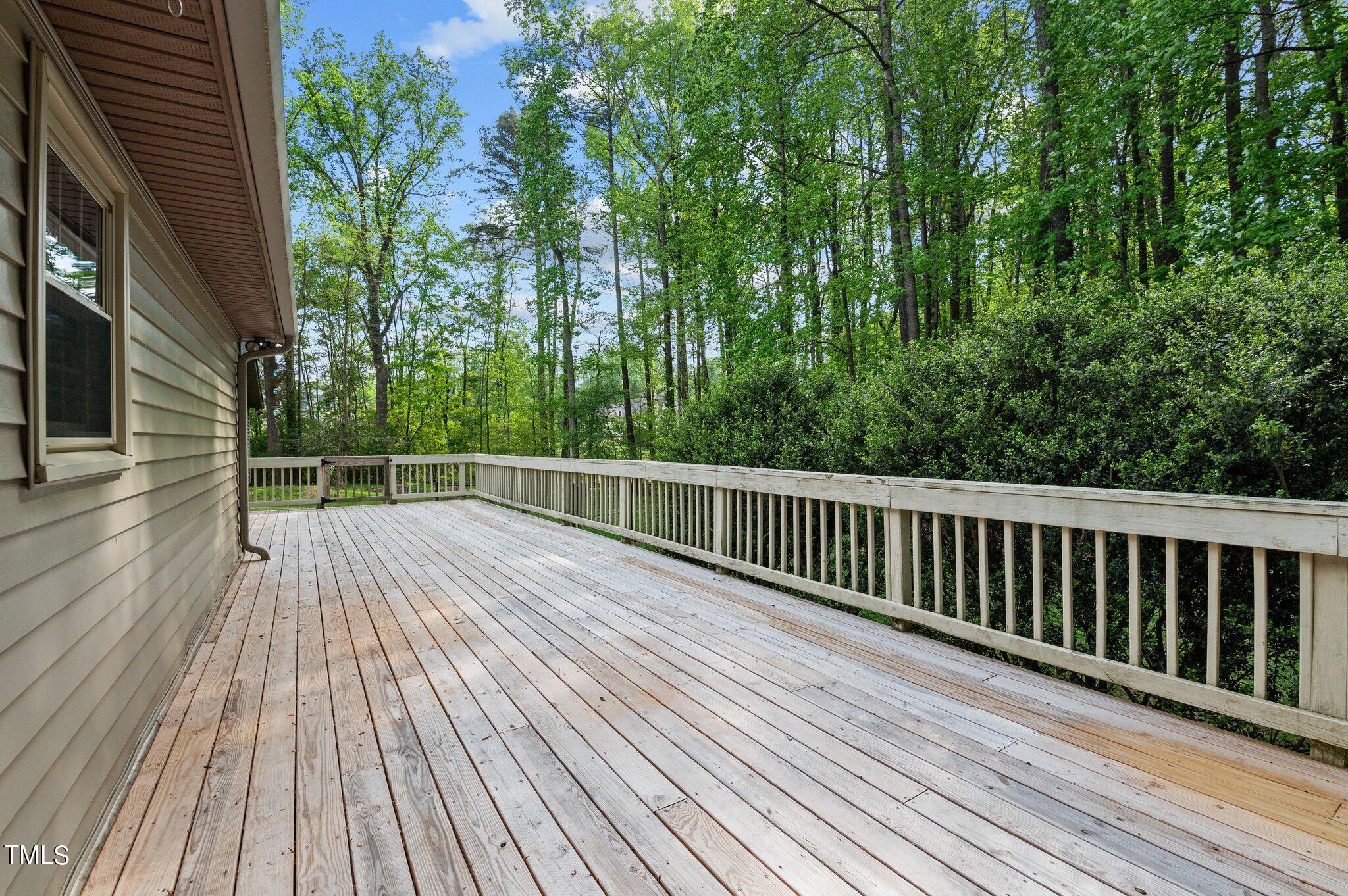 1901 Nipper Road Raleigh, NC 27614 - Photo 42 of 57 a view of backyard with a deck