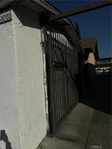 a close up of a blue umbrella
