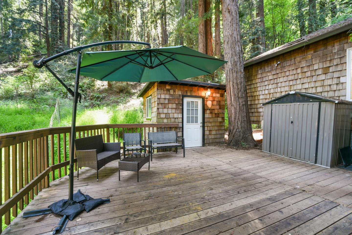 17550 Comanche Trail Los Gatos, CA 95033 - Photo 12 of 15 a view of a chair and table in the balcony