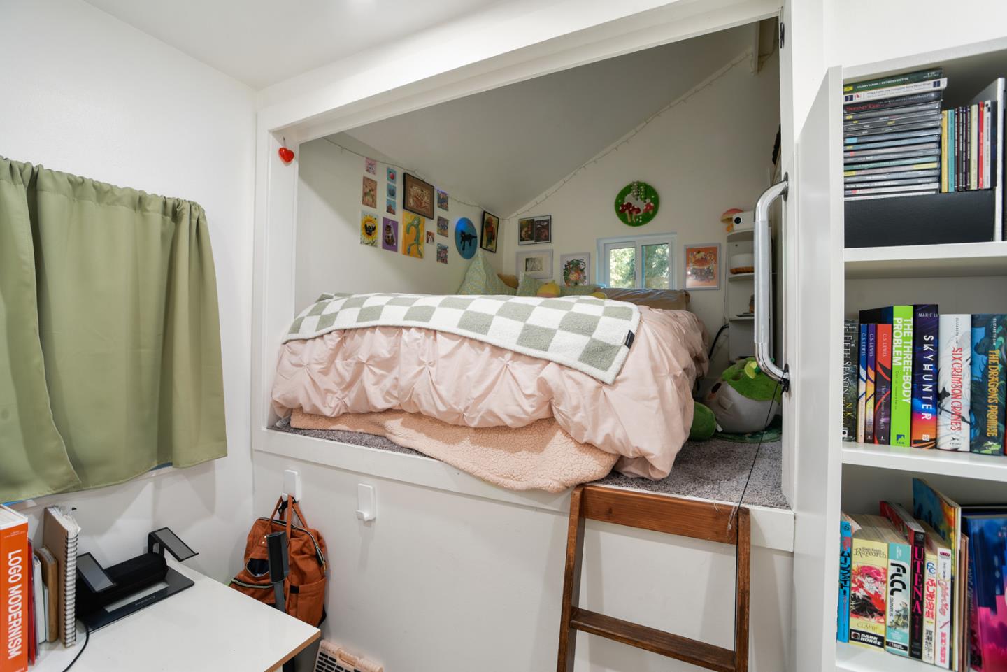 17550 Comanche Trail Los Gatos, CA 95033 - Photo 8 of 15 a bed sitting in a bedroom next to a window