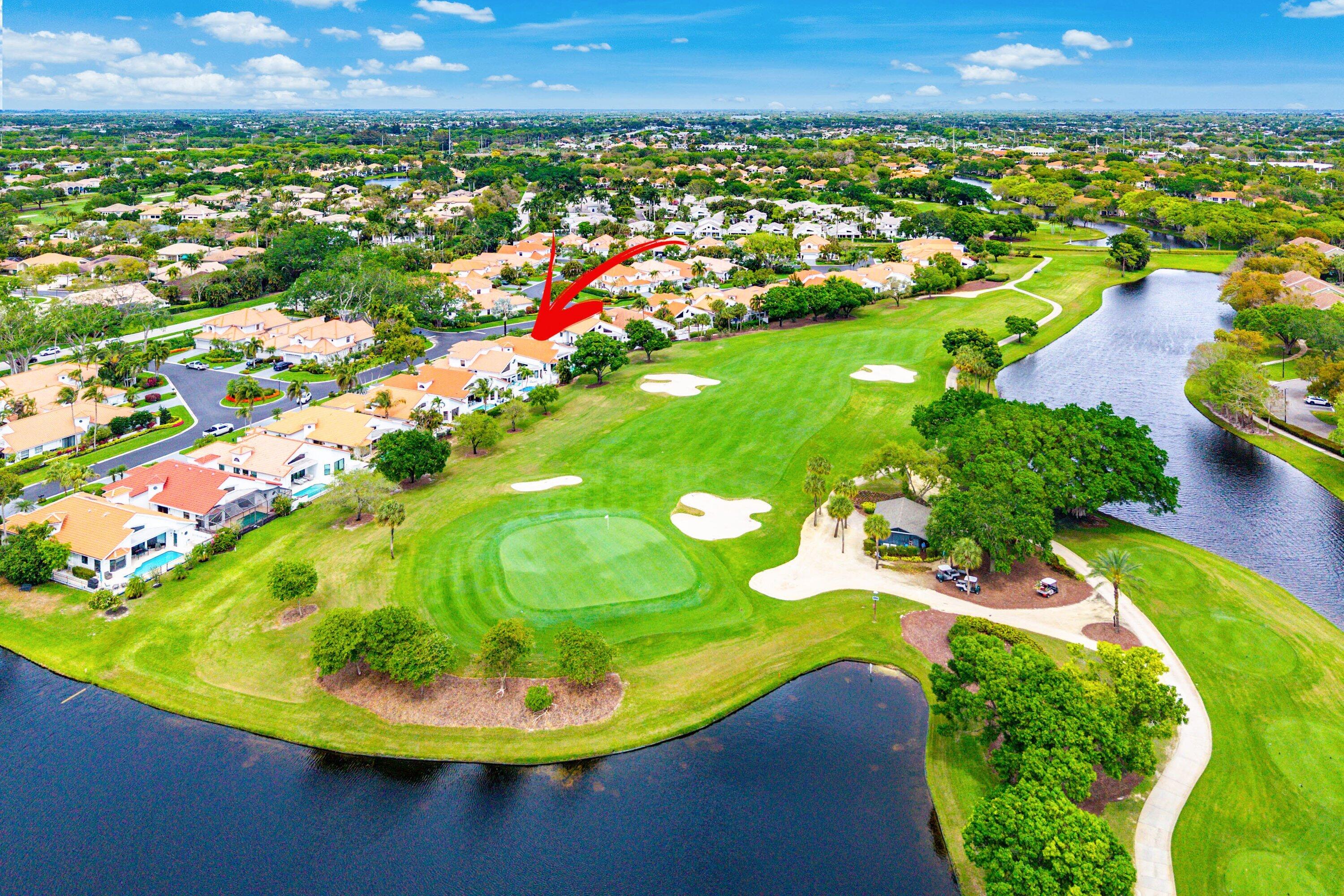 5798 Northwest 21st Avenue Boca Raton, FL 33496 - Photo 34 of 52 an aerial view of a residential houses with outdoor space and trees