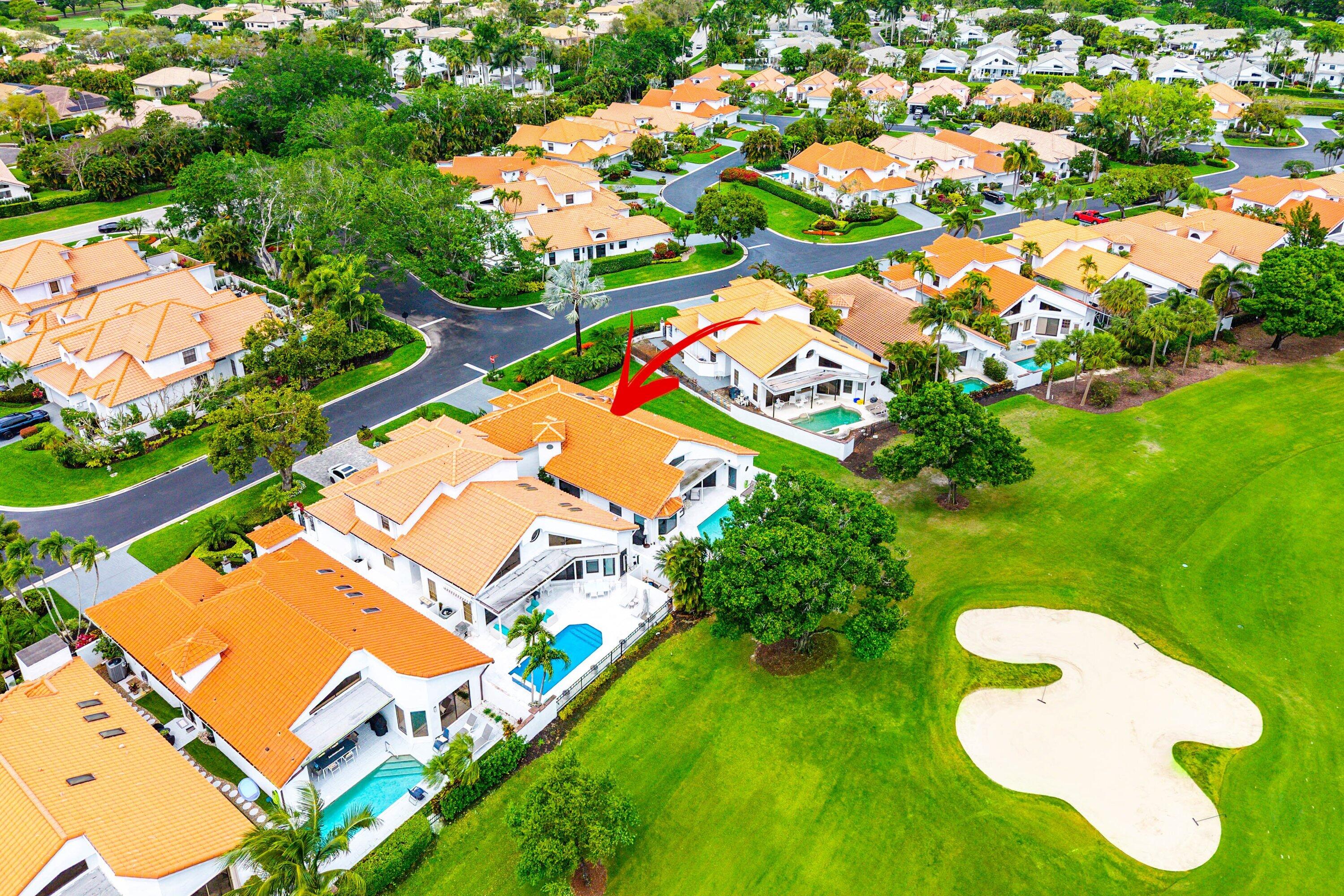 5798 Northwest 21st Avenue Boca Raton, FL 33496 - Photo 35 of 52 an aerial view of a pool