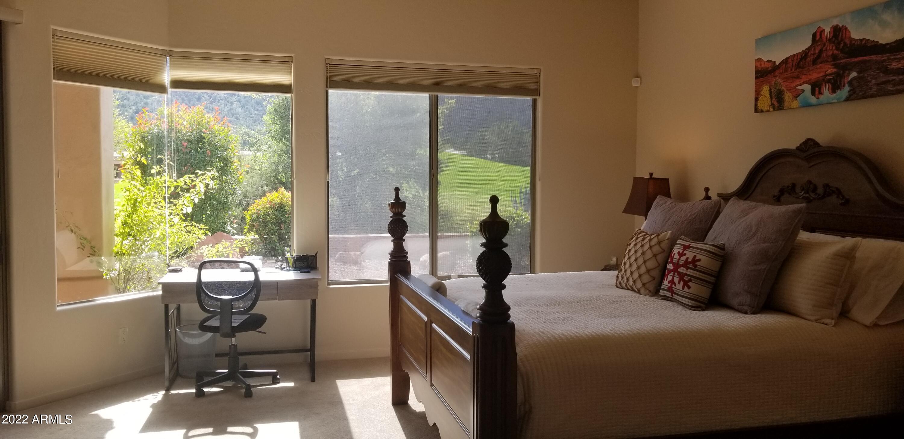 22 Heritage Circle Sedona, AZ 86351 - Photo 17 of 36 MasterBedroomlookingto15thhole