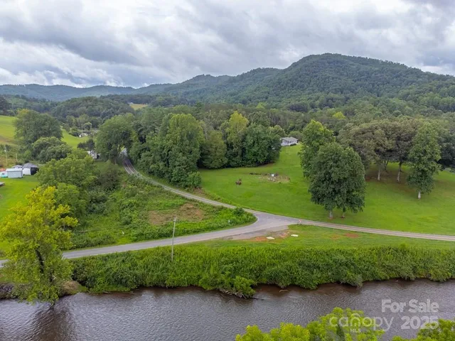 a view of a lake with a mountain