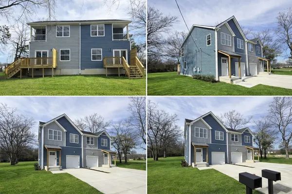 front view of house with a yard