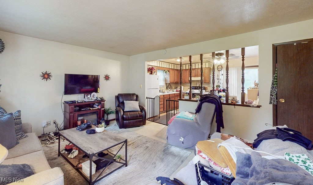 3339 Samuel Road Akron, OH 44312 - Photo 4 of 19 Living room with a wealth of natural light and light colored carpet