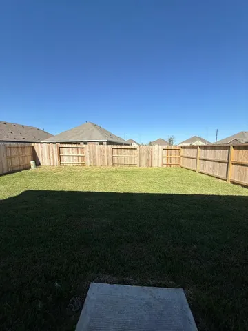 a view of an outdoor space and a yard