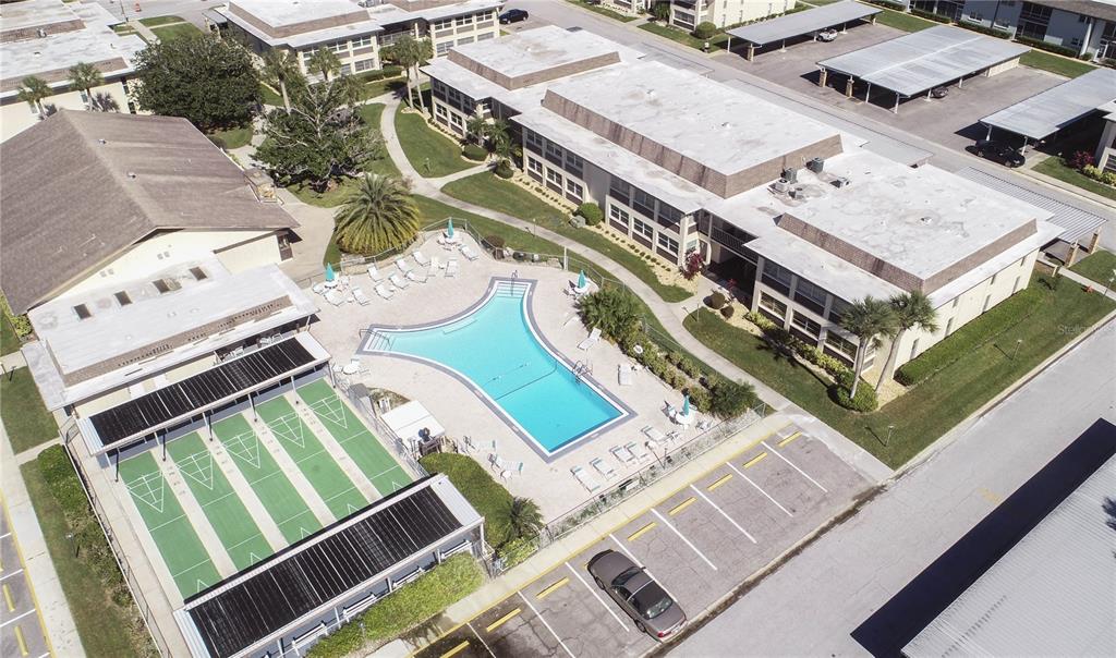 4715 Jasper Drive, Unit 107 New Port Richey, FL 34652 - Photo 17 of 22 an aerial view of a house with a ocean view