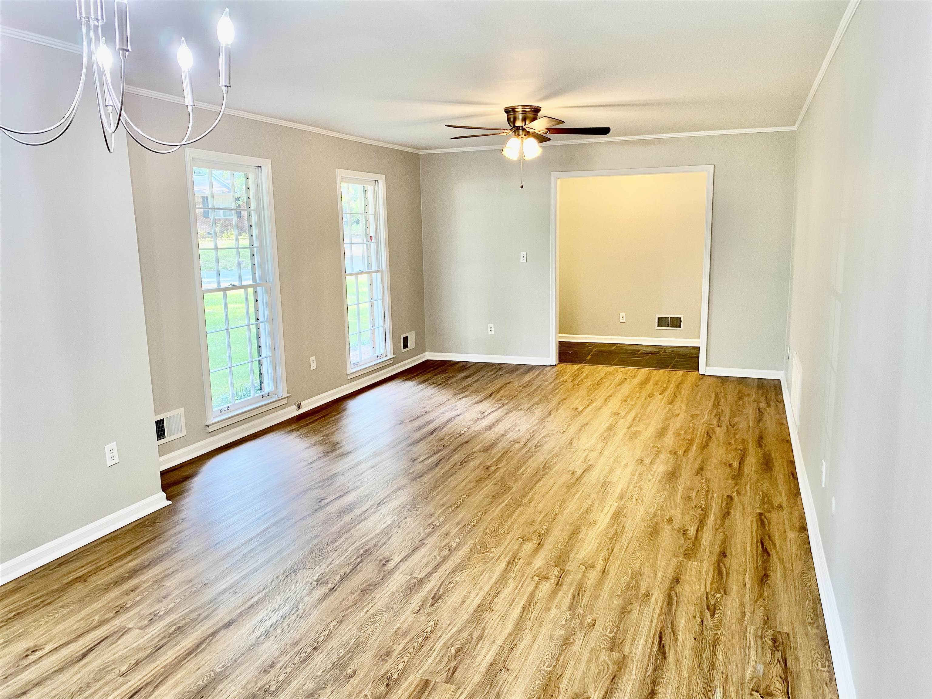 16 Jefferson Drive Rome, GA 30165 - Photo 9 of 26 a view of an empty room with wooden floor