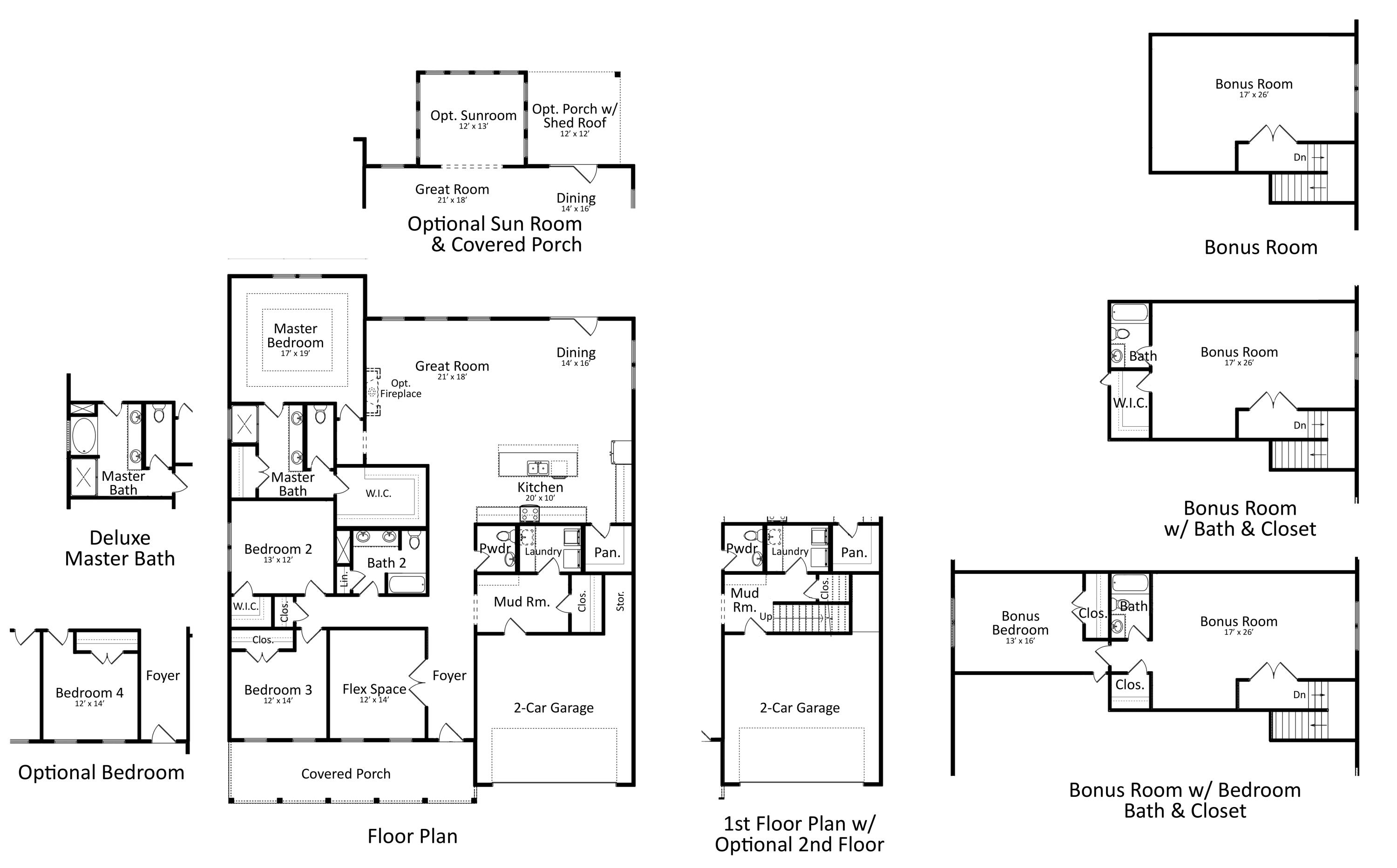 3008 Flat Rock Lane Ridgeville, SC 29472 - Photo 5 of 7 Sumter ABCD Plans bw