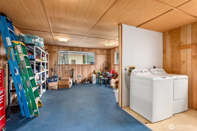 a view of storage and utility room