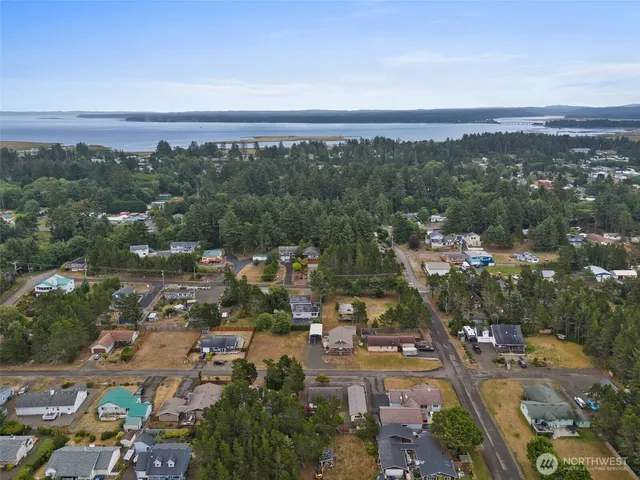 an aerial view of a city