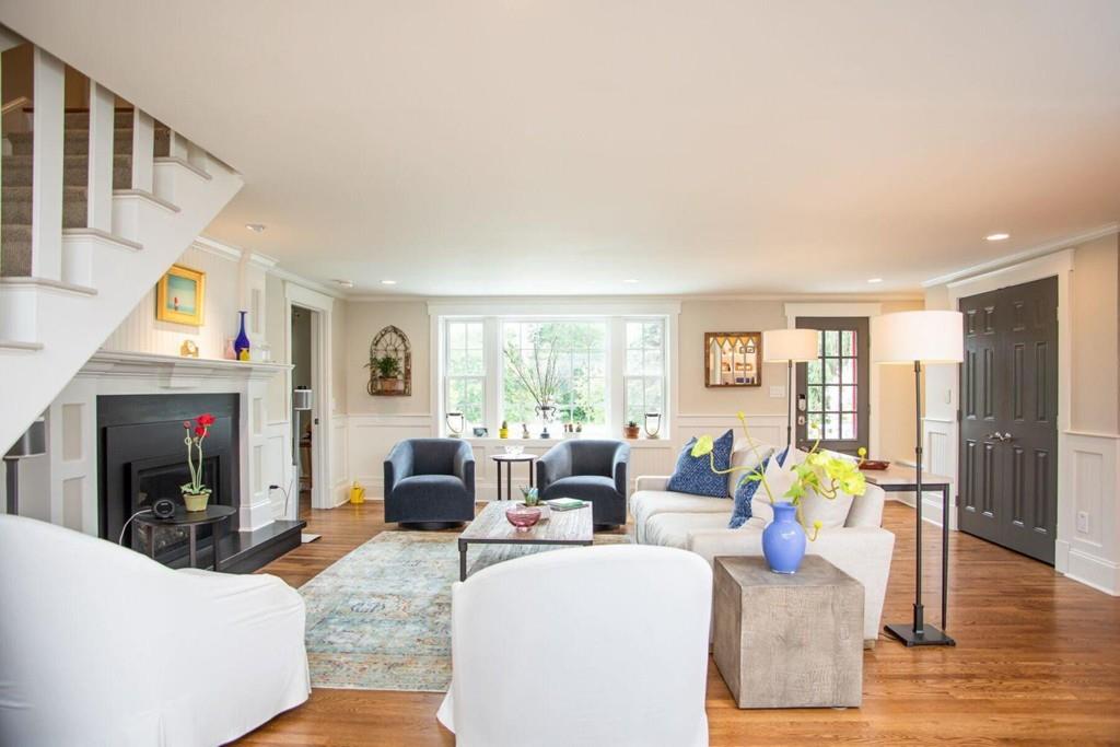 14 Hillsea Road Yarmouth, MA 02675 - Photo 5 of 42 a living room with fireplace furniture and a wooden floor